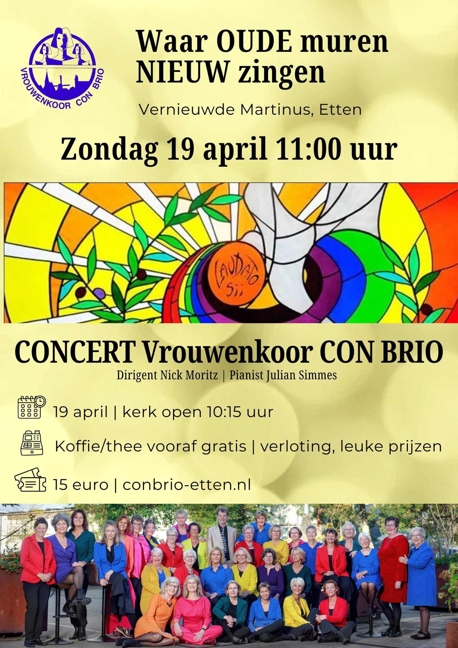 Concert 19 april - Waar oude muren nieuw zingen